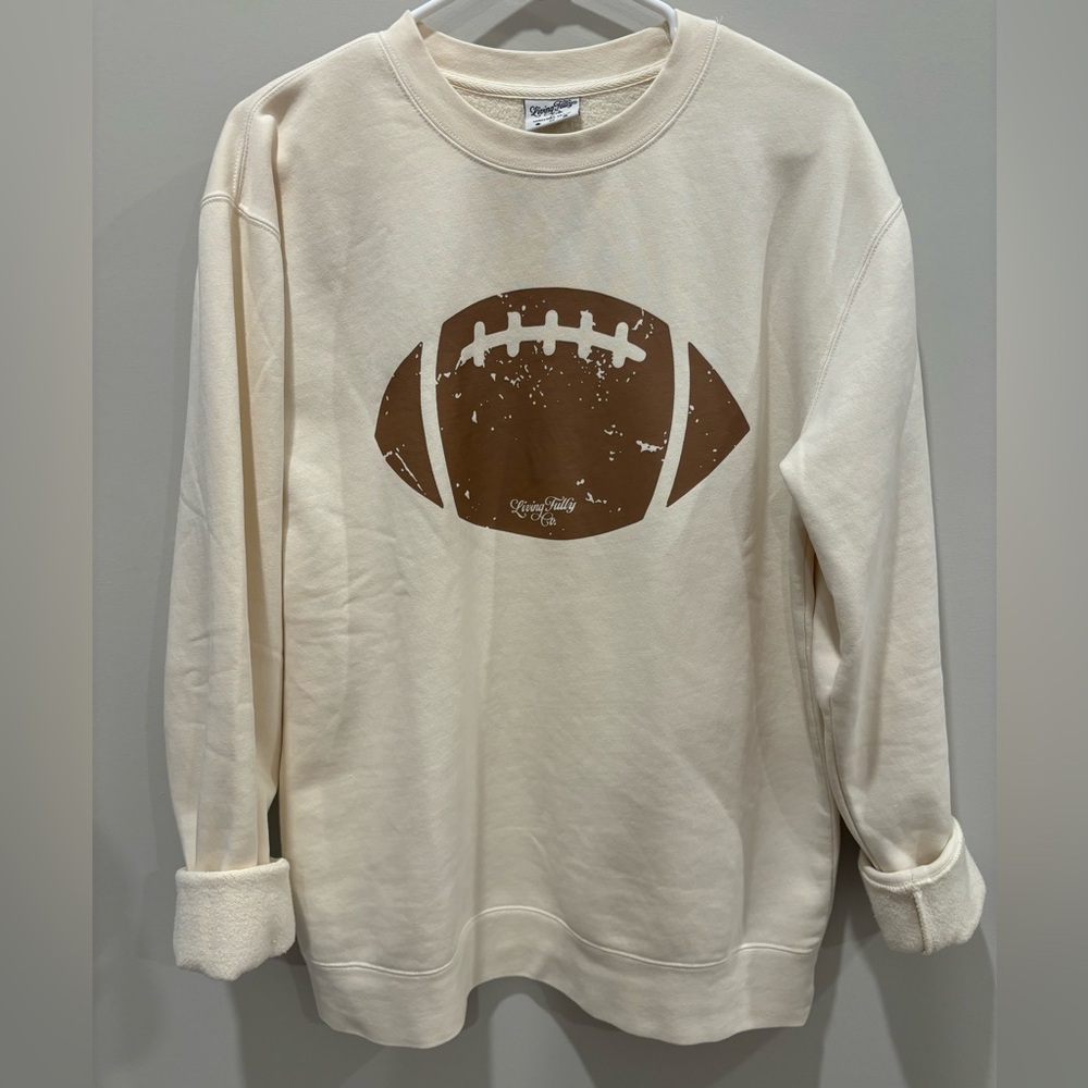 Living Fully Co and Mallory Ervin Game Day Football Sweatshirt